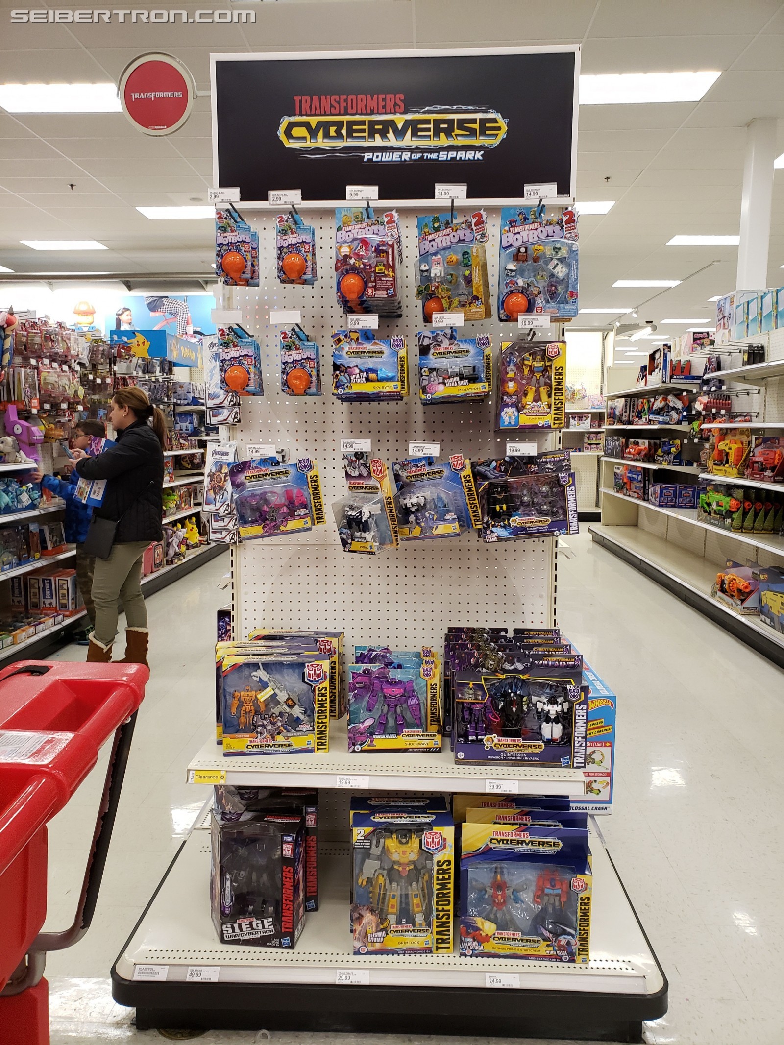 Transformers News: Target Transformers endcap featuring Cyberverse Multi-Packs and more Transformers News: Target Transformers endcap featuring Cyberverse Multi-Packs and more