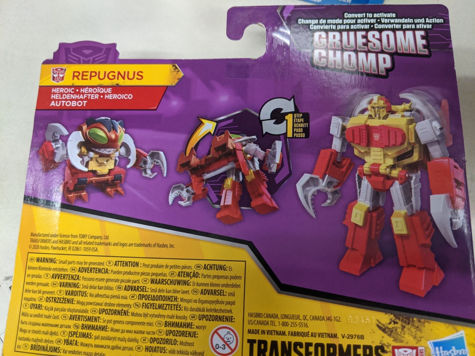 Transformers News: ]Transformers Cyberverse One Step Repugnus Spotted with In Hand Images