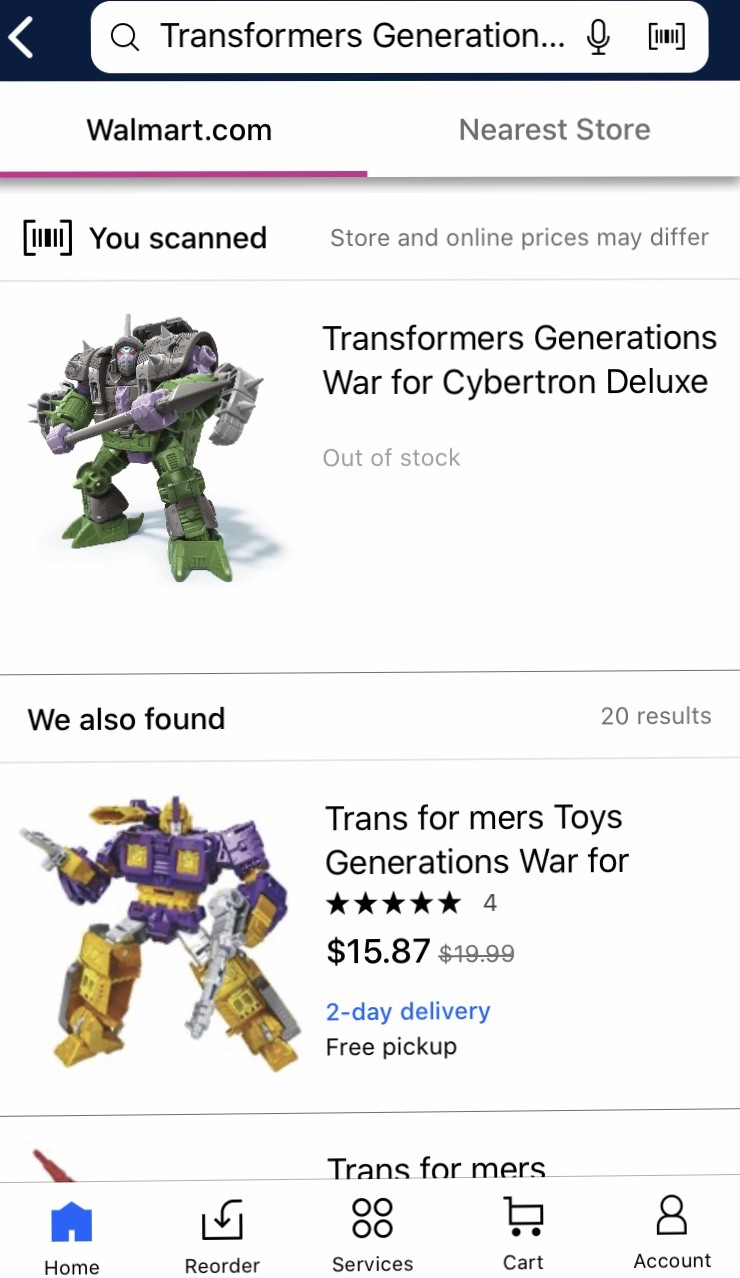 Transformers News: Images of Earthrise Quintesson, Snapdragon, Doubledealer, Runamuck and more Found on Walmart App