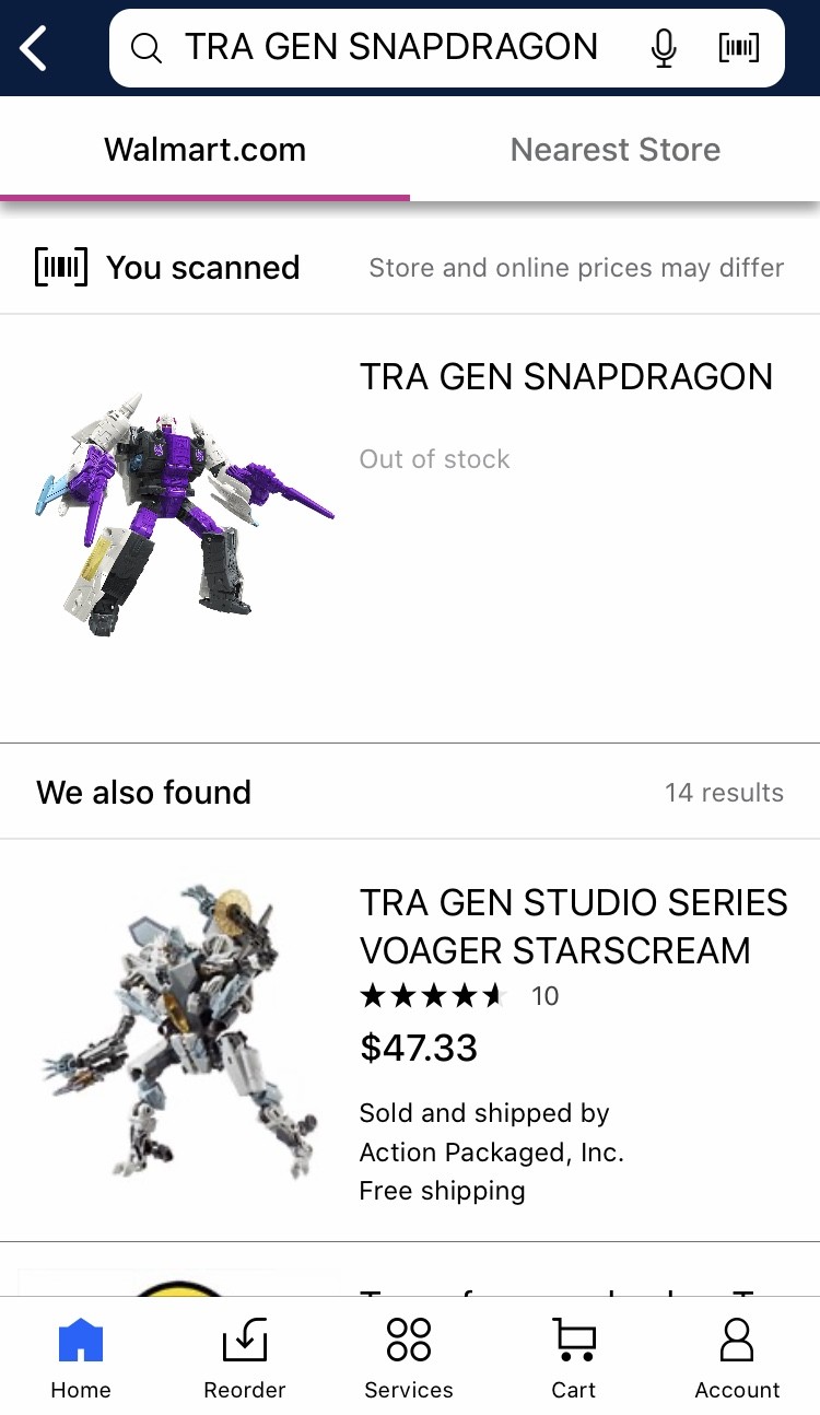 Transformers News: Images of Earthrise Quintesson, Snapdragon, Doubledealer, Runamuck and more Found on Walmart App