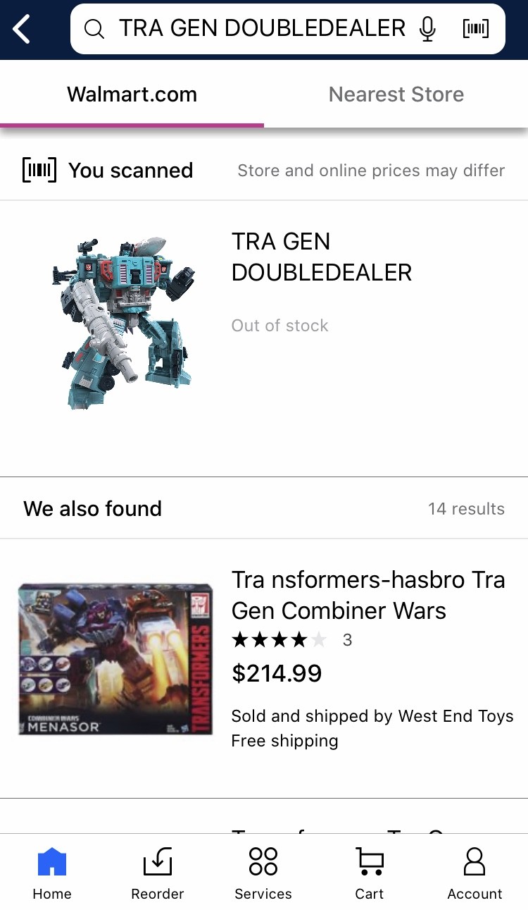 Transformers News: Images of Earthrise Quintesson, Snapdragon, Doubledealer, Runamuck and more Found on Walmart App