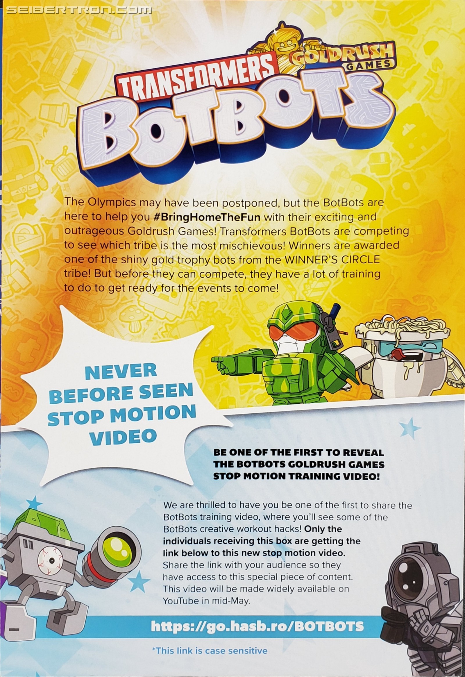 Transformers News: Transformers BotBots Goldrush Games Promo Box Unboxing and Training Video