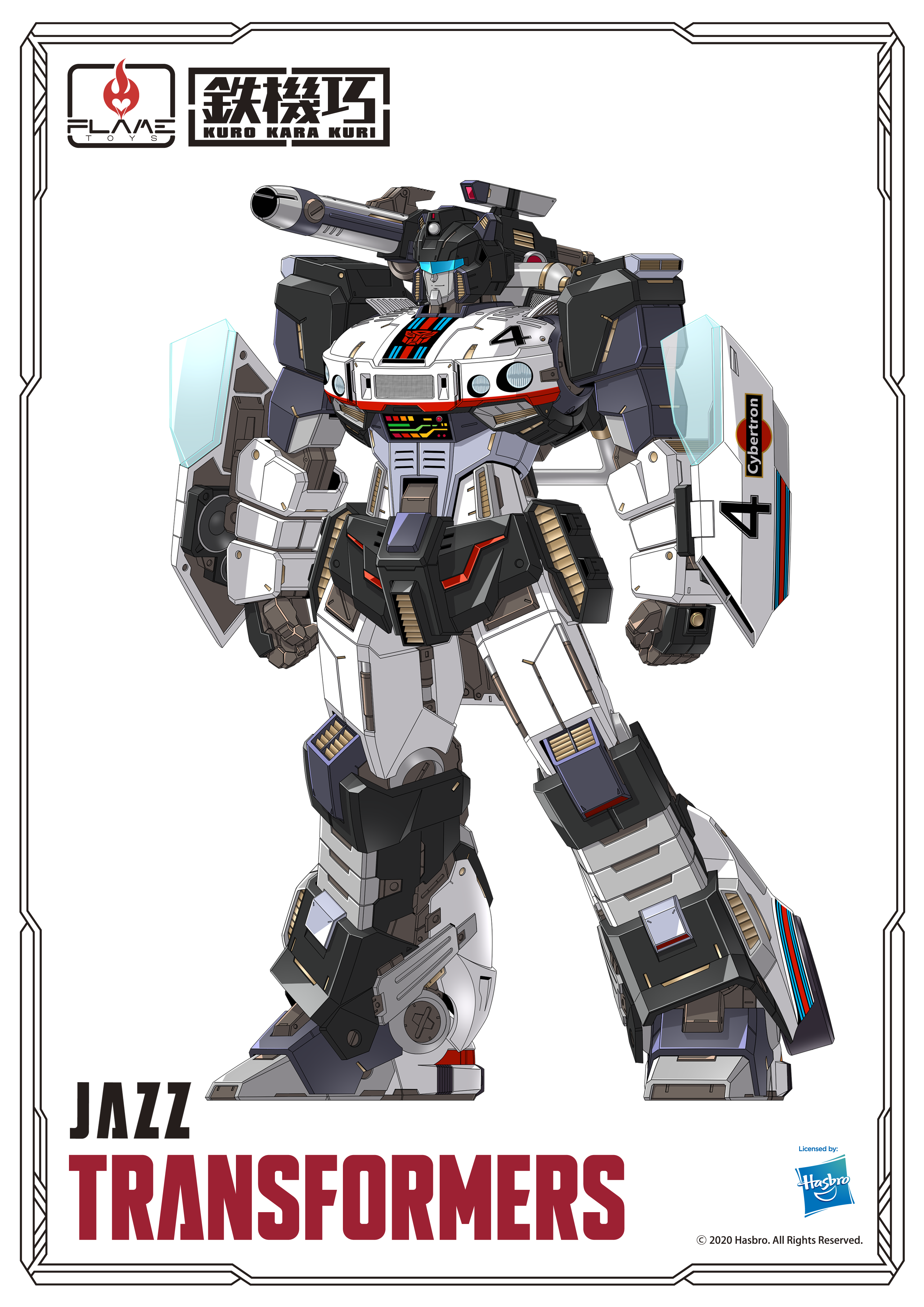 Transformers News: Flame Toys Announce Kuro Kara Kuri Jazz and God Power Jet Armour, Full Colour Victory Saber
