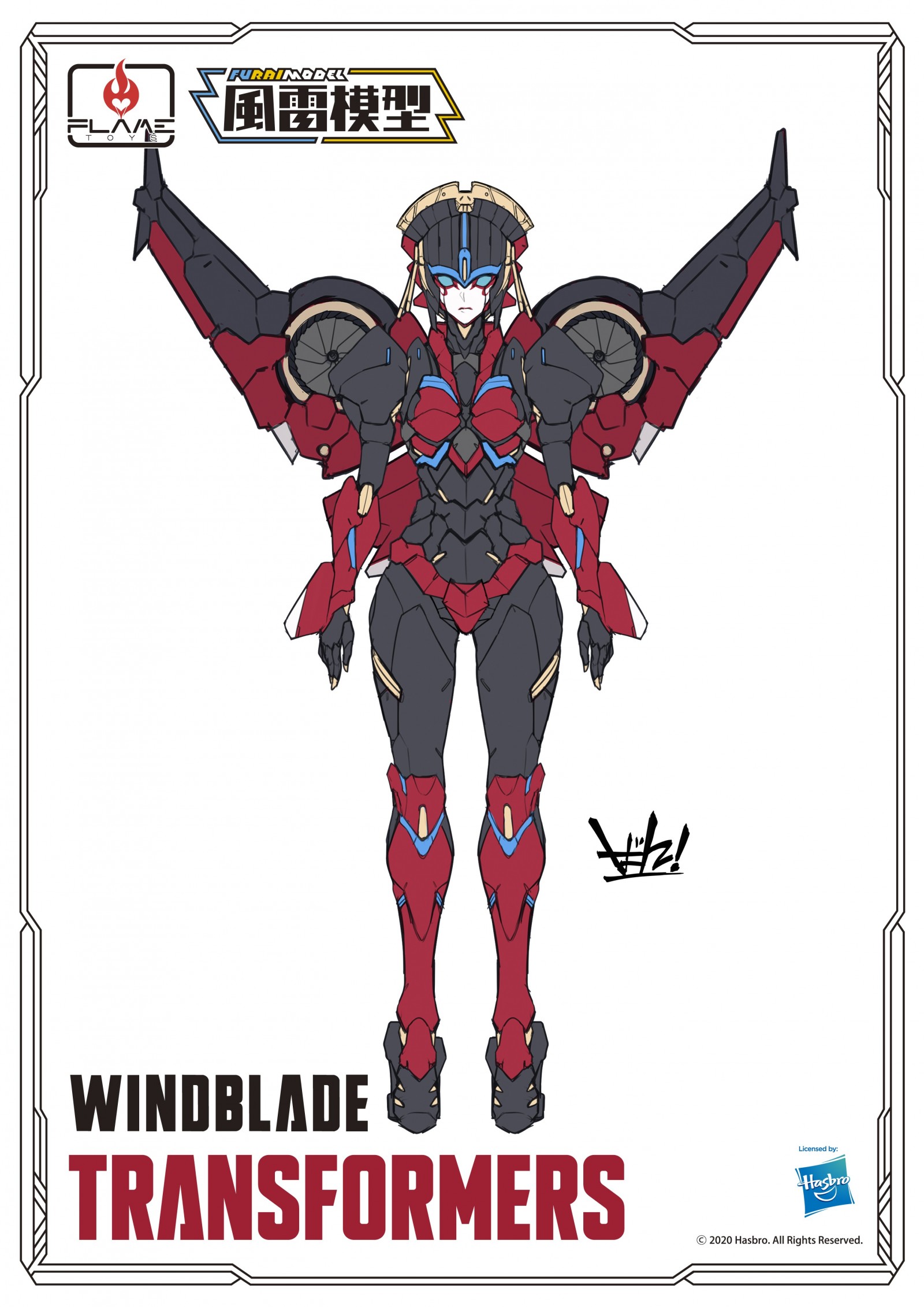 Transformers News: Flame Toys Reveal Updated Windblade Design Transformers News: Flame Toys Reveal Updated Windblade Design