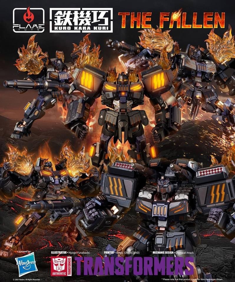 Transformers News: Flame Toys Reveal Kuro Kara Kuri The Fallen