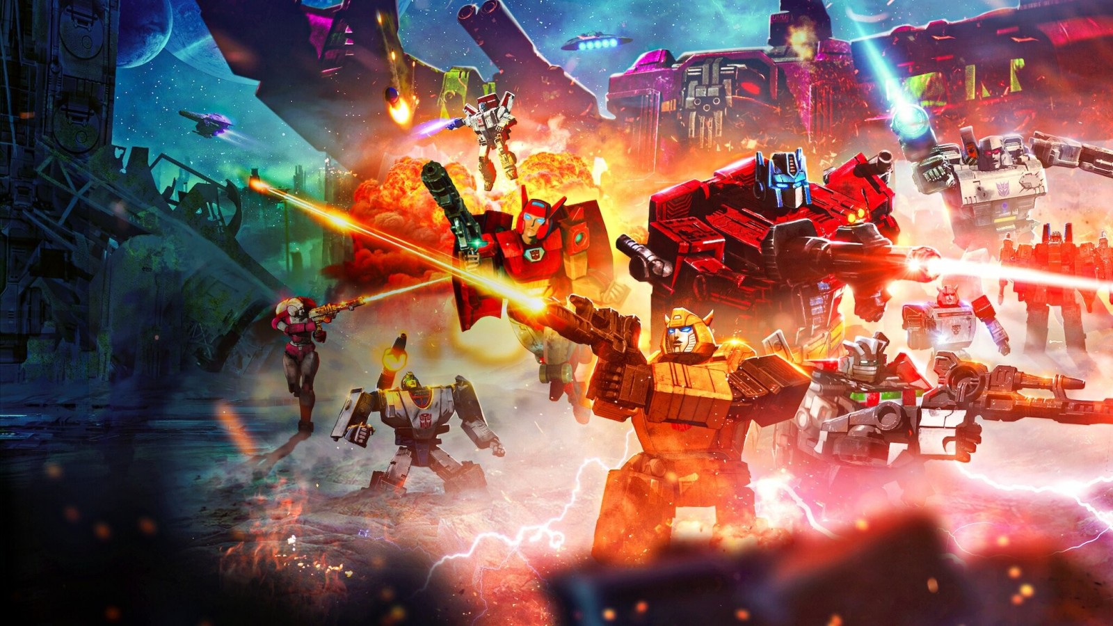 Transformers News: Series of Posters for NETFLIX Transformers WFC Eearthrise Cartoon