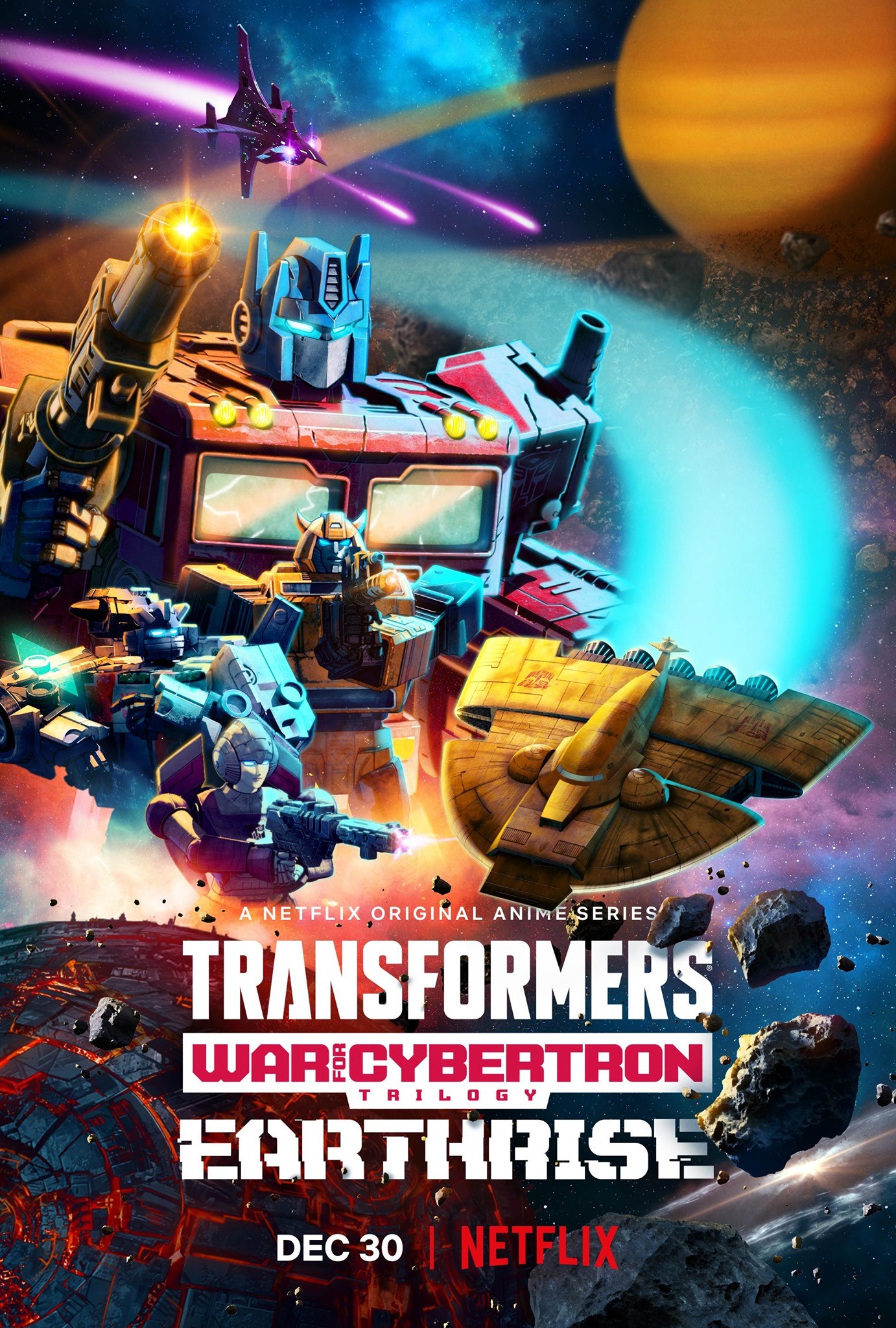 Transformers News: Series of Posters for NETFLIX Transformers WFC Eearthrise Cartoon