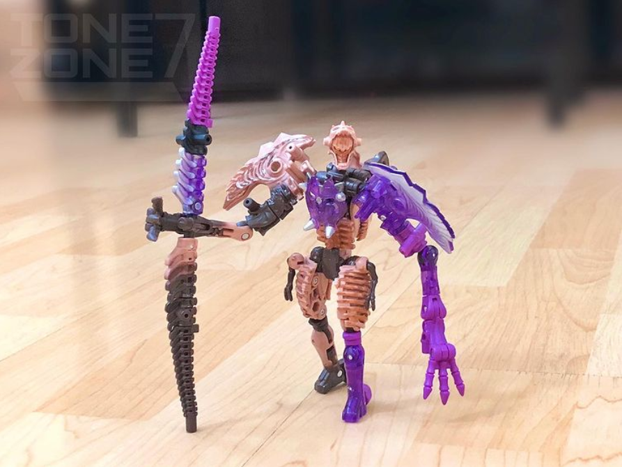 Transformers News: More Images of Netflix Barricade and Paleotrex redecos