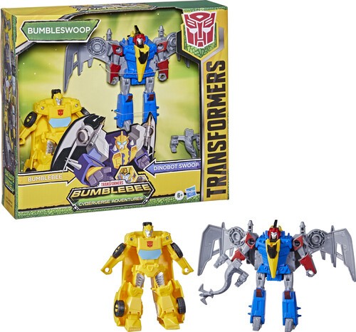 Transformers News: Transformers Cyberverse Slugtron and Bumbleswoop Combiners Revealed