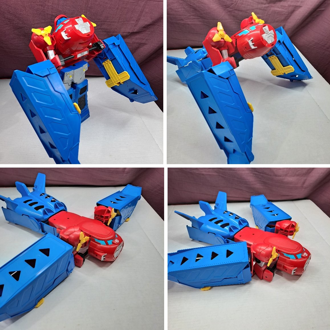 Transformers News: In Hand Images of Optimus Prime Jumbo Jet Wing Racer Transformers Toys
