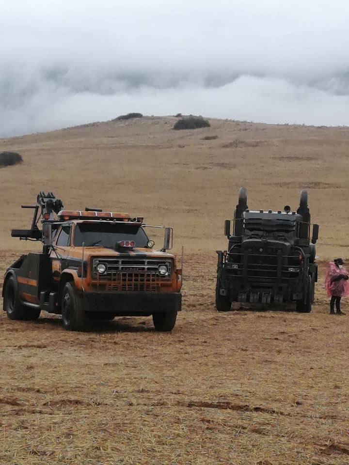 Transformers News: Images of Filming Rise of the Beasts in Peru with Off Road Bumblebee, Nightbird, and the Terrorcons