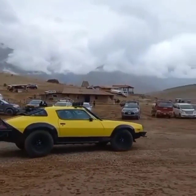 Transformers News: Images of Filming Rise of the Beasts in Peru with Off Road Bumblebee, Nightbird, and the Terrorcons