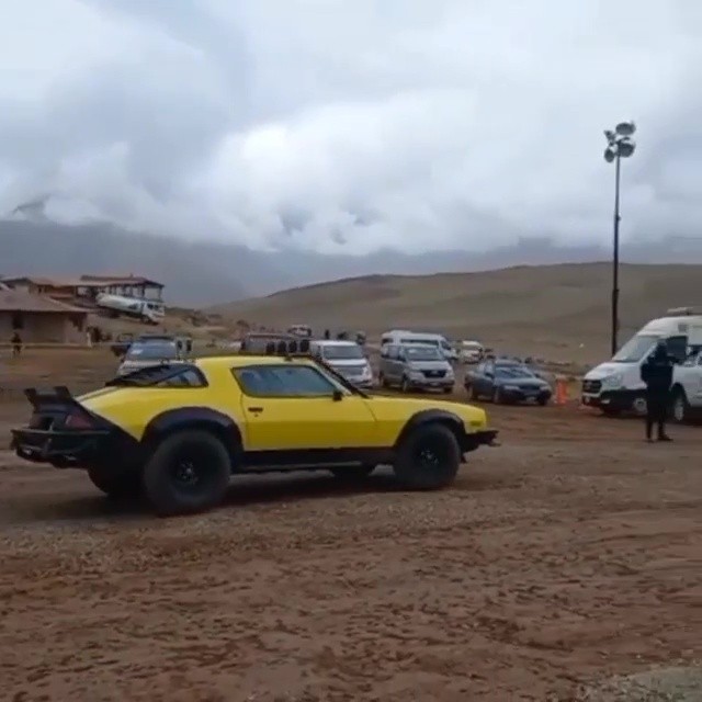 Transformers News: Images of Filming Rise of the Beasts in Peru with Off Road Bumblebee, Nightbird, and the Terrorcons