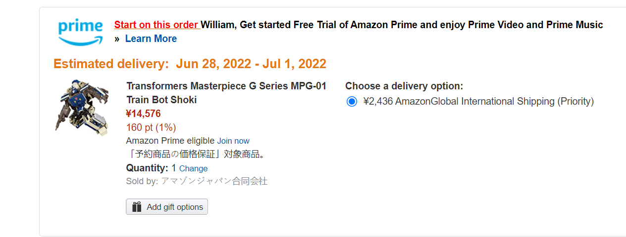 Transformers News: Price Drops Acrss the Board for MPG Shouki, $127 On Amazon Japan and $159 on Pulse and EE