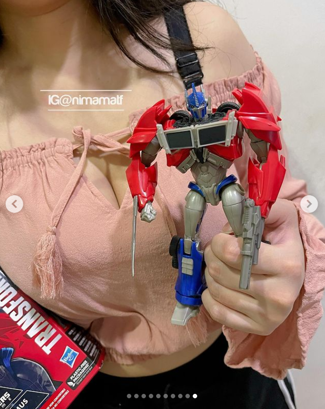 Transformers News: In Hand Images of RED Prime Optimus Prime Transformers News: In Hand Images of RED Prime Optimus Prime