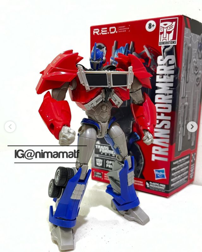 Transformers News: In Hand Images of RED Prime Optimus Prime Transformers News: In Hand Images of RED Prime Optimus Prime