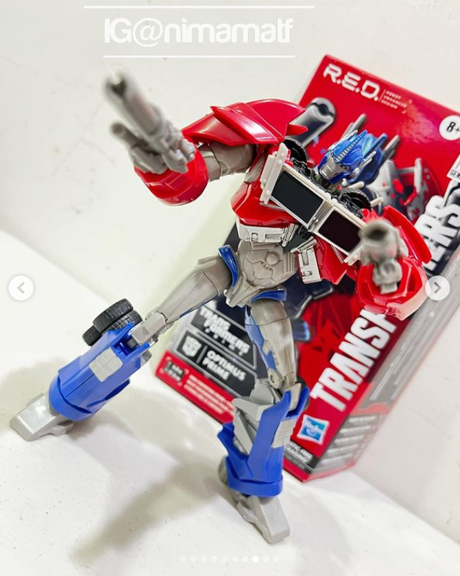 Transformers News: In Hand Images of RED Prime Optimus Prime Transformers News: In Hand Images of RED Prime Optimus Prime
