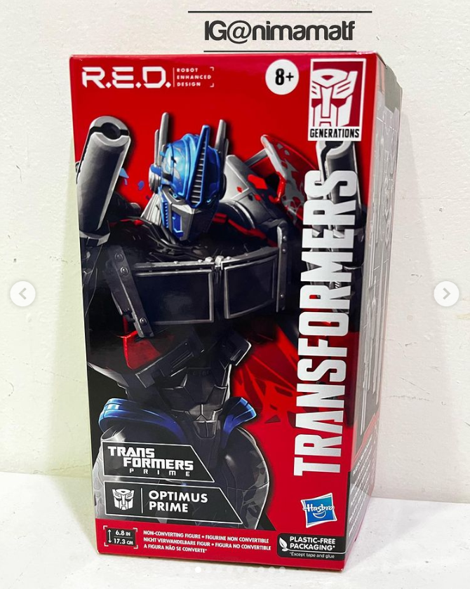 Transformers News: In Hand Images of RED Prime Optimus Prime Transformers News: In Hand Images of RED Prime Optimus Prime