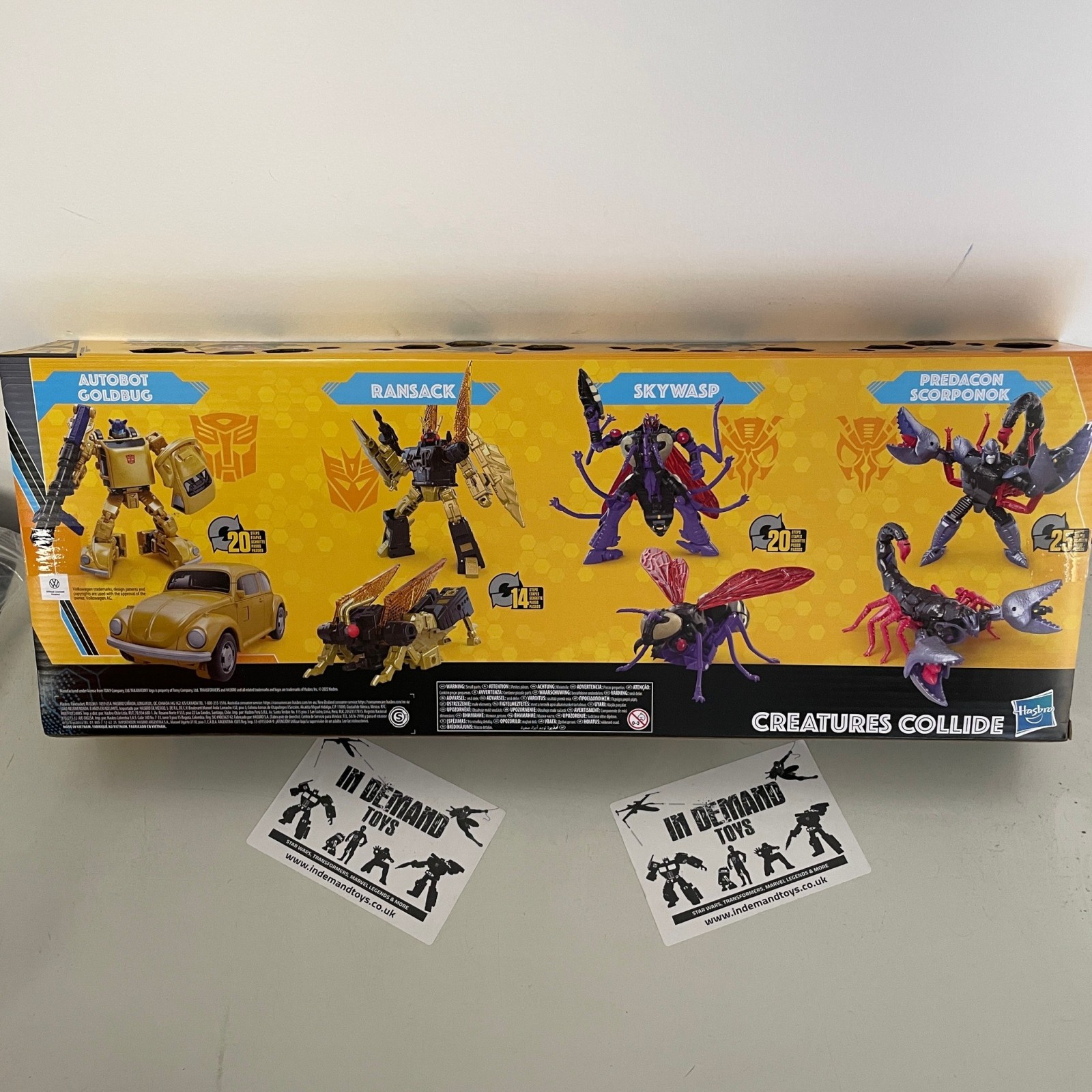Transformers News: Transformers Buzzworthy Bumblebee Creatures Collide 4 Pack Full Revealed