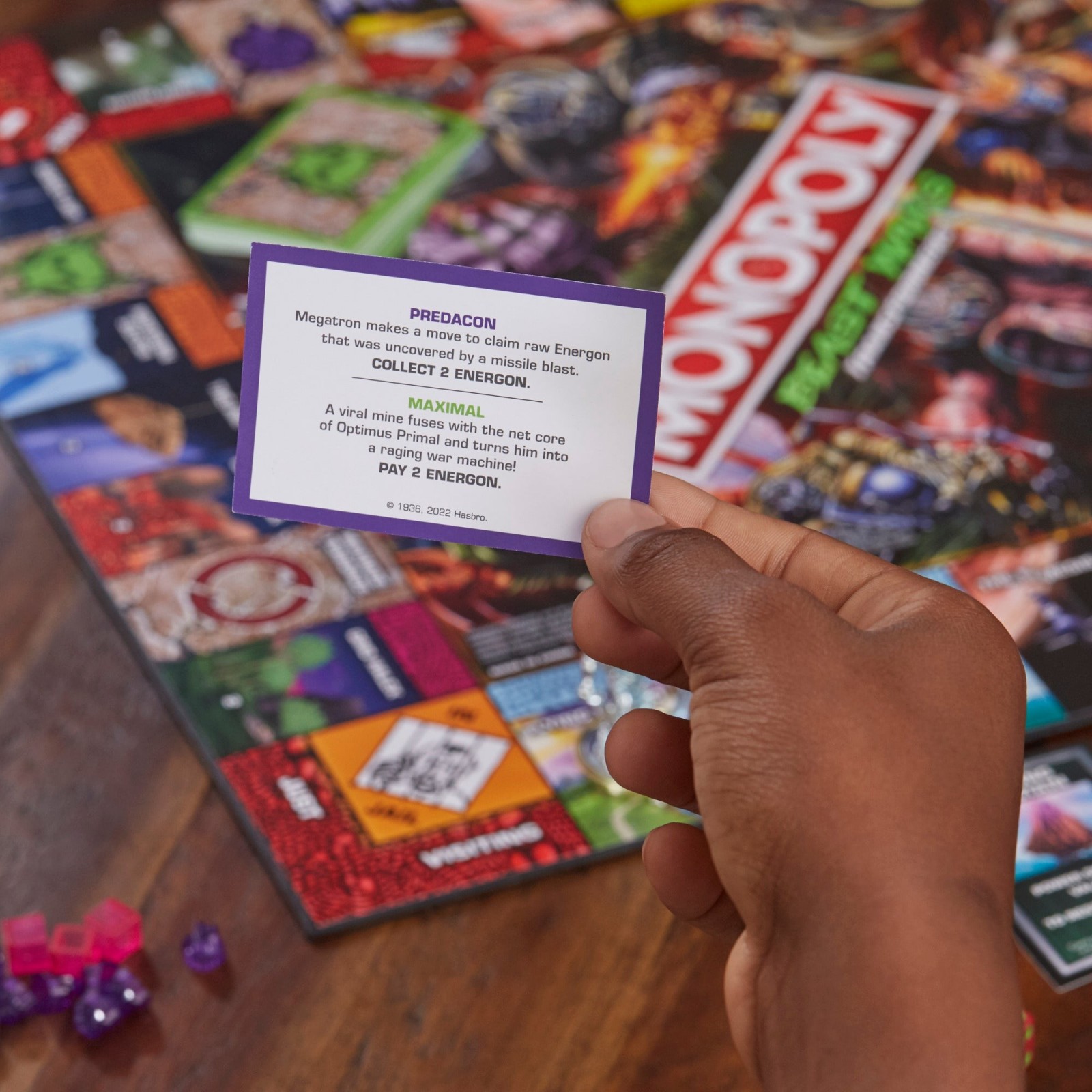 Transformers News: Better Look at Tokens and Cards in Beast Wars Monopoly Game