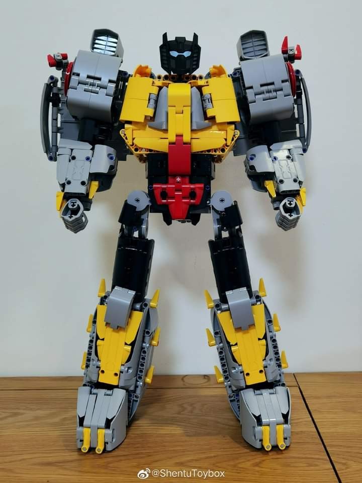 Transformers News: Lego Technic Style Cyberverse Grimlock Set Released in Transformers Nezha Line