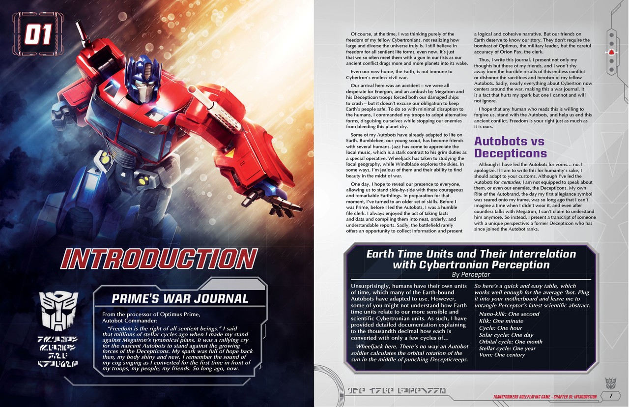 Transformers News: New Transformers Tabletop RPG Available to Order