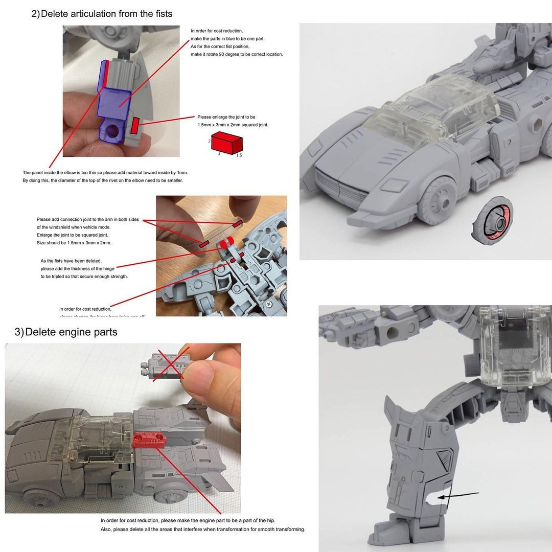 Transformers News: Hasbro Designer Shows Pointblank's Design Approach Through Cost Restrictions