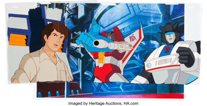 Transformers News: Original Production Cells from The Transformers G1 Episode "A Prime Problem" Currently on Auction