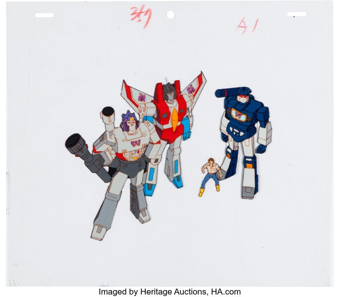 Transformers News: Original Production Cells from The Transformers G1 Episode "A Prime Problem" Currently on Auction