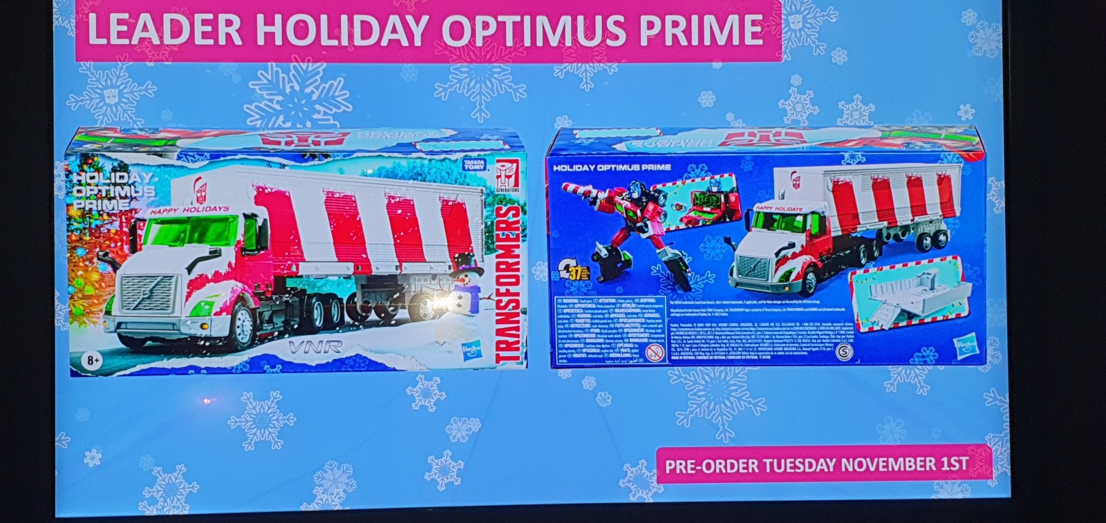 Transformers News: New Leader Class Holiday Optimus Prime Revealed Transformers News: New Leader Class Holiday Optimus Prime Revealed