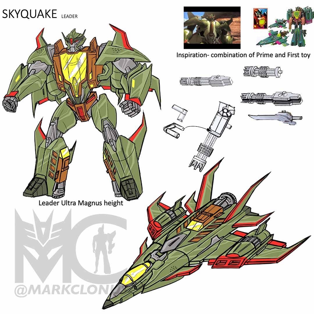 Transformers News: Here is How Legacy Skyquake Looked Originally and how it was Redesigned