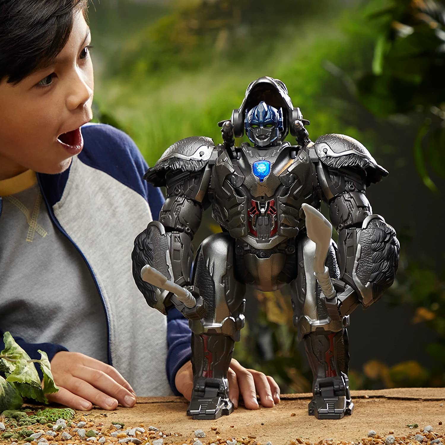 Transformers News: First Look at Animatronic Optimus Primal Toy from Rise of the Beasts Transformers News: First Look at Animatronic Optimus Primal Toy from Rise of the Beasts