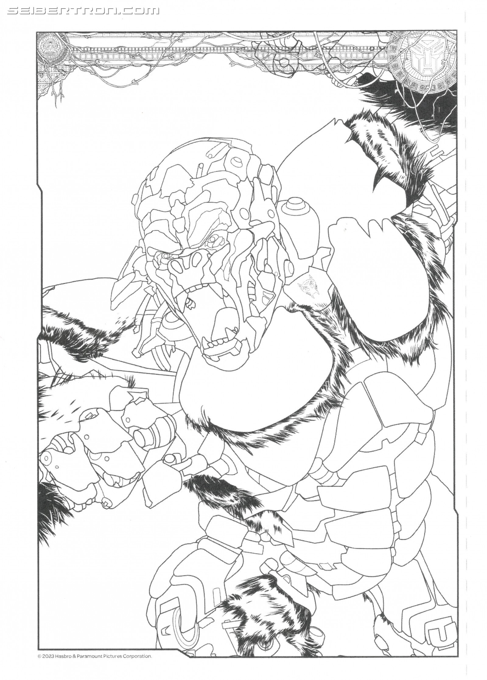 Transformers News: Official Colouring and Activity Pages for Transformers Rise of the Beasts Free for You to Print