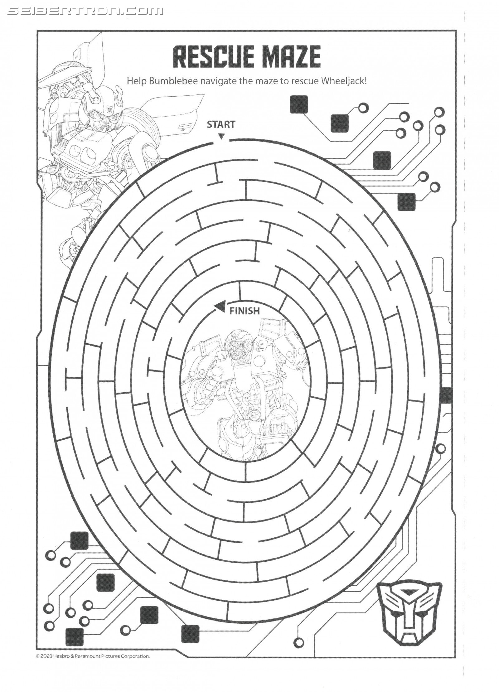 Transformers News: Official Colouring and Activity Pages for Transformers Rise of the Beasts Free for You to Print