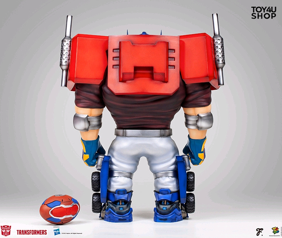 Transformers News: New $400 Statue of Optimus Prime as a Football Player Released Transformers News: New $400 Statue of Optimus Prime as a Football Player Released
