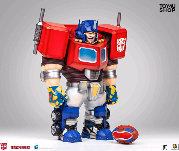 Transformers News: New $400 Statue of Optimus Prime as a Football Player Released Transformers News: New $400 Statue of Optimus Prime as a Football Player Released