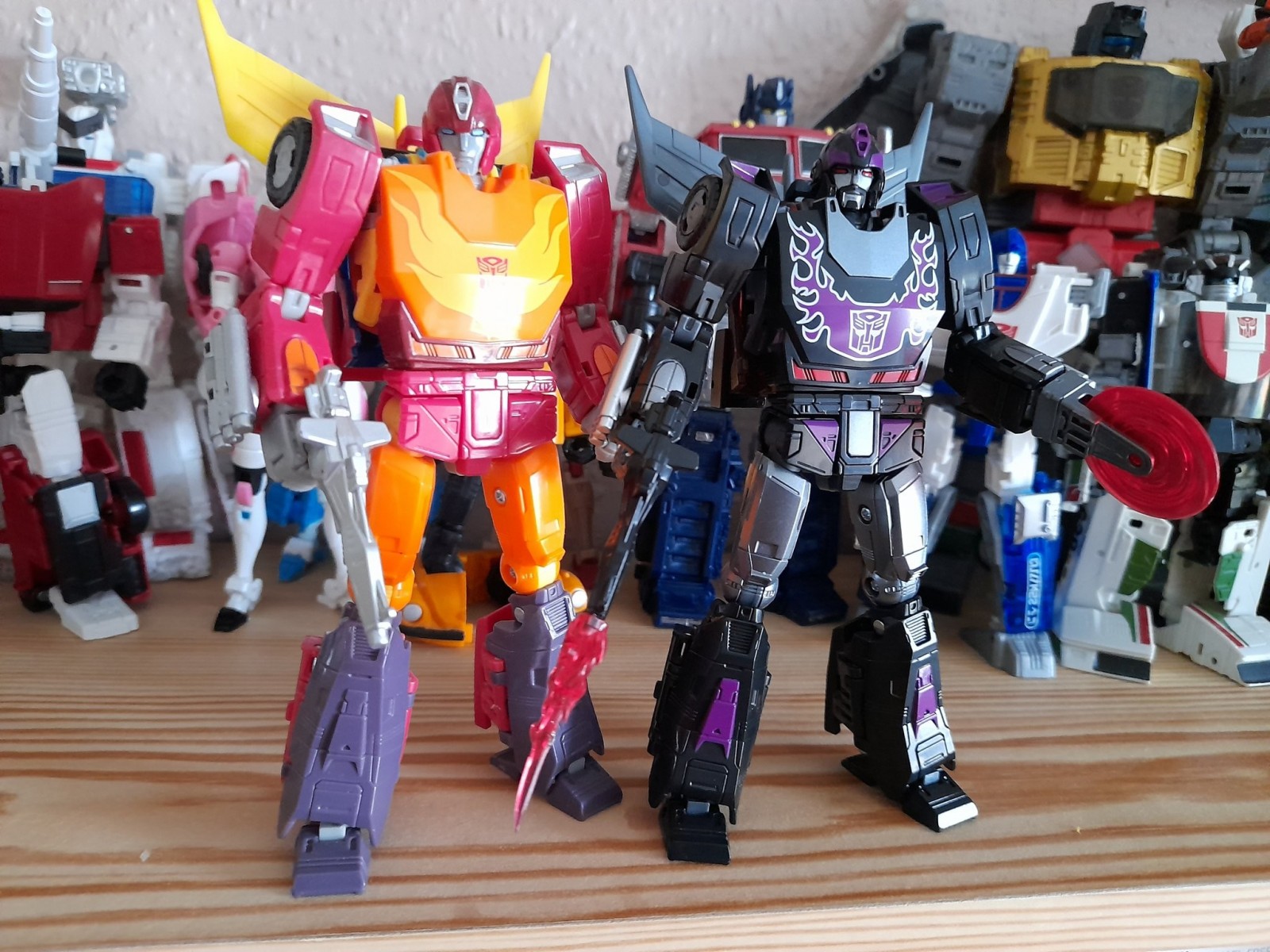 Transformers News: In Hand Images - Transformers Shattered Glass Sideswipe and Rodimus Transformers News: In Hand Images - Transformers Shattered Glass Sideswipe and Rodimus