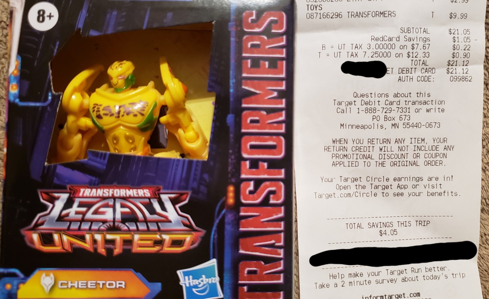 Transformers News: Core Class Beast Machines Cheetor found at U.S. Retail