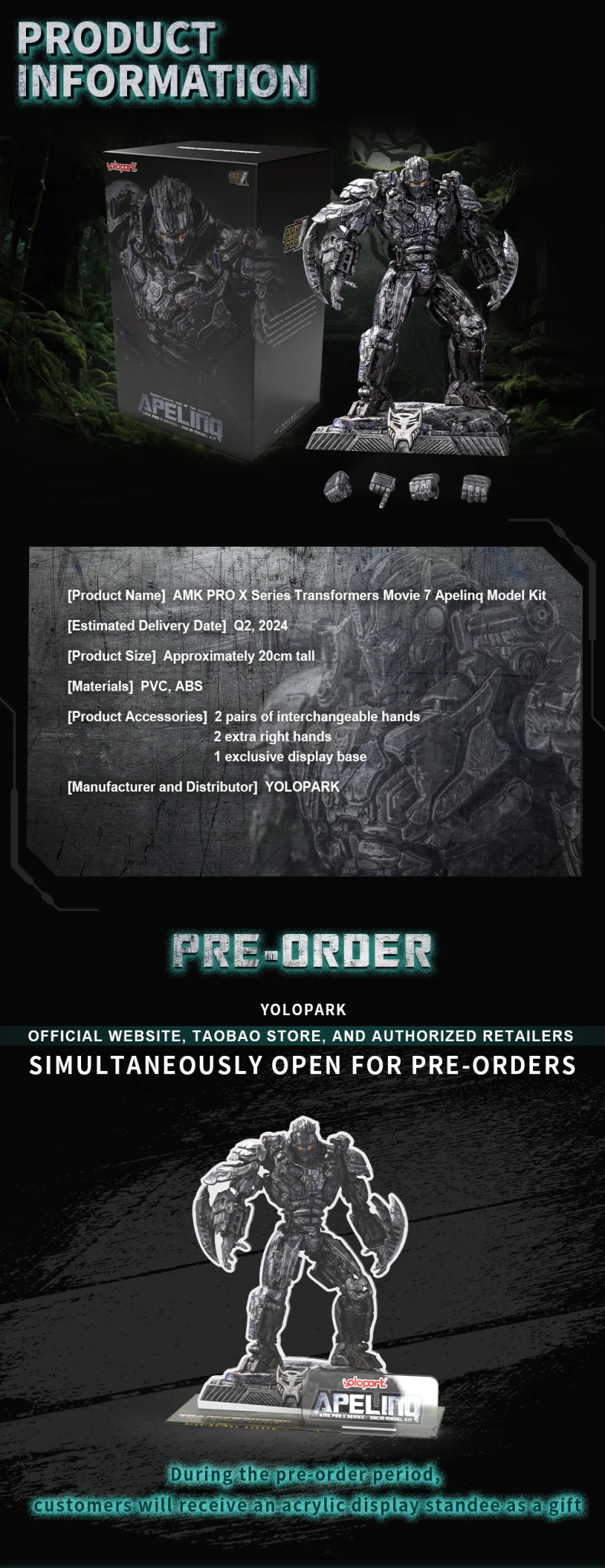 Transformers News: Yolopark is Bringing a Fan Design to Life with their Transformers ROTB Apelinq Figure Transformers News: Yolopark is Bringing a Fan Design to Life with their Transformers ROTB Apelinq Figure