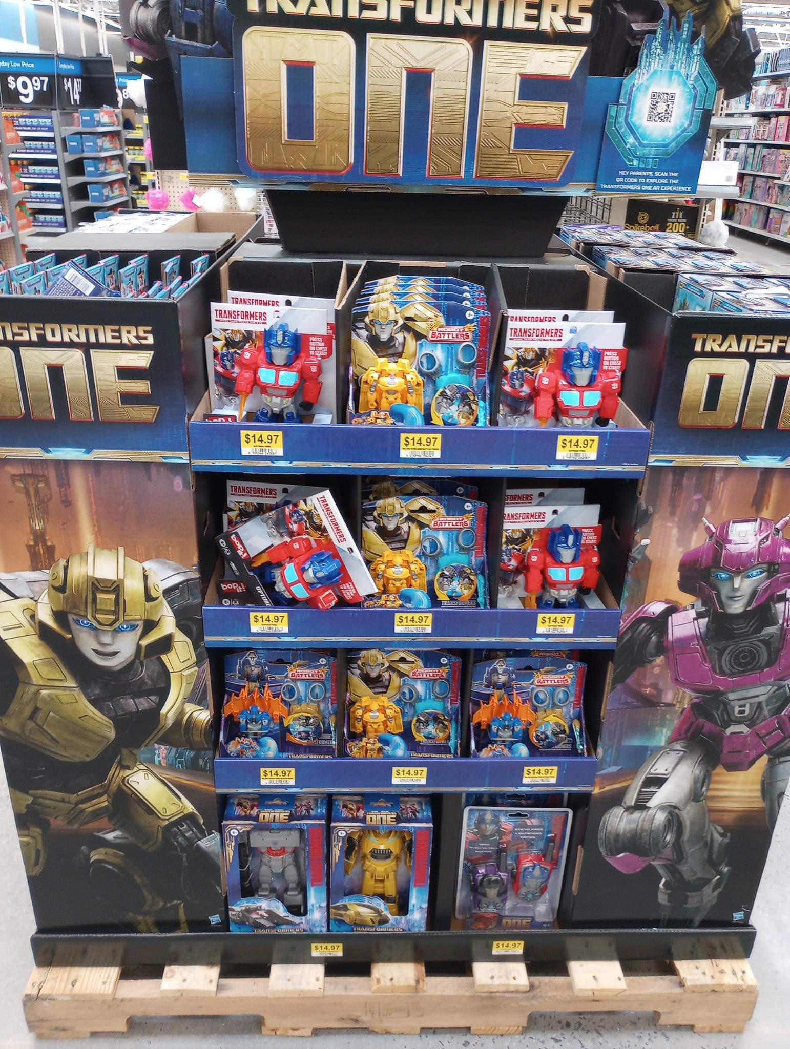 Transformers News: Transformers One Toyline Rolls into Walmart with Standee and New Products