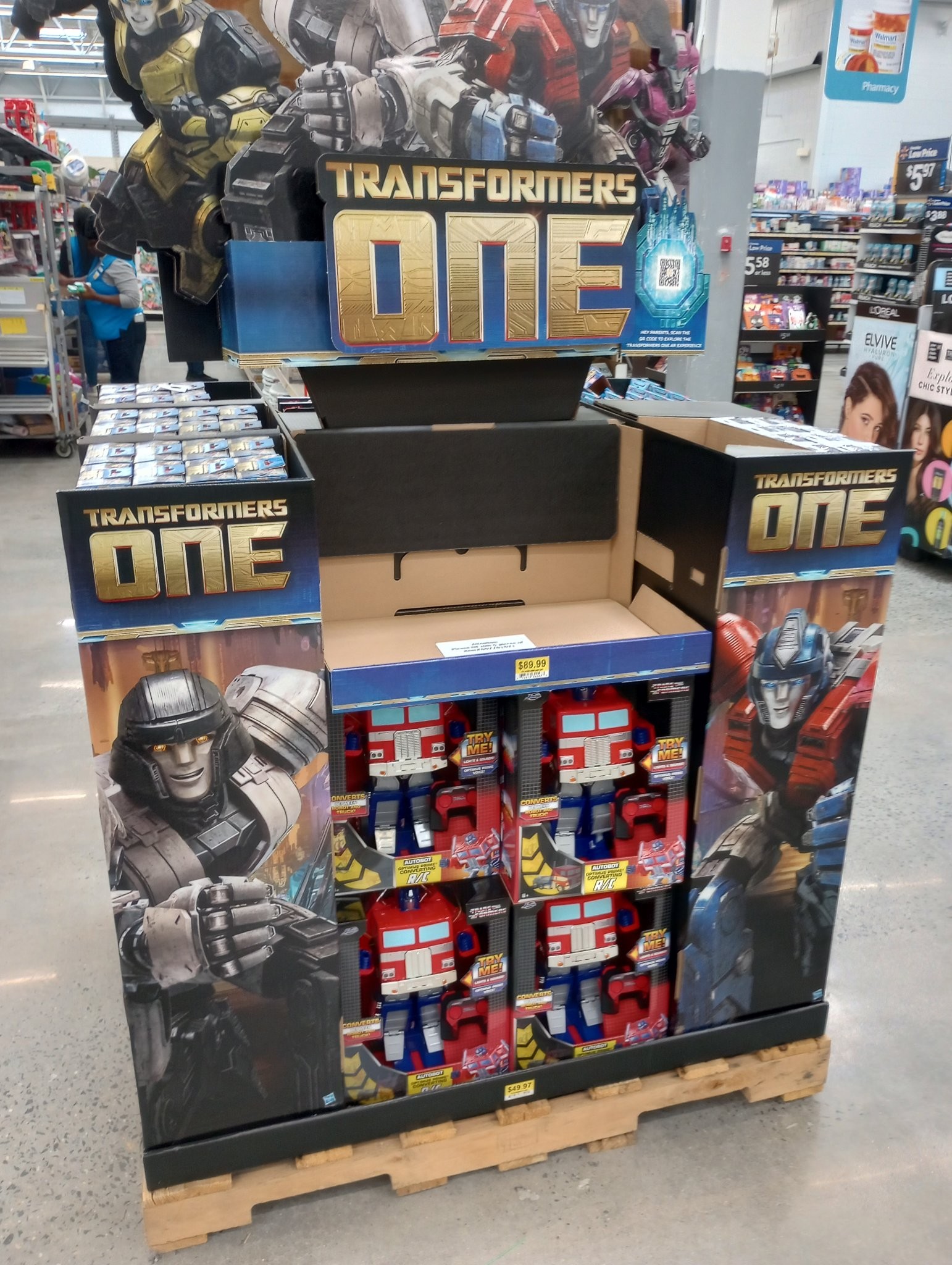 Transformers News: Transformers One Toyline Rolls into Walmart with Standee and New Products