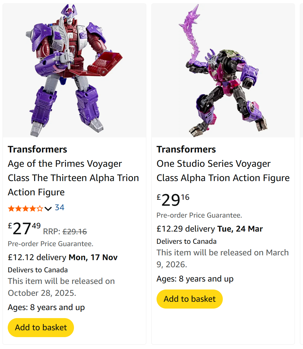 Transformers News: MSRP Prices for Transformers are Only Rising in the US (for now)
