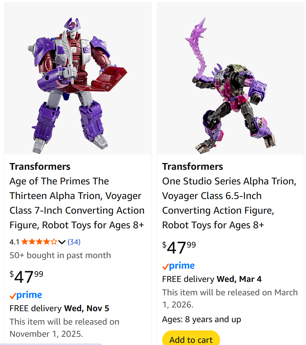 Transformers News: MSRP Prices for Transformers are Only Rising in the US (for now)